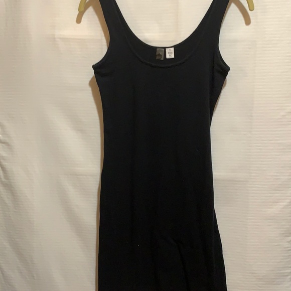 BP BLACK KNIT SLIP/DRESS SZ M SHAPEWEAR KNIT 95% COTTON 5% SPANDEX SCOOP NECK - Picture 1 of 4